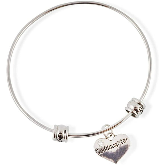Goddaughter Gifts from Godmother Bracelet Bangle Godmother Gifts from Godchild Jewelry Jewlry Charm Accessories Stuff Gift for Kids Men Women Boys Girls Decor