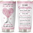 thumbnail image 1 of Goddaughter Gifts from Godmother, Gifts for Goddaughter Tumbler, Goddaughter Baptism Birthday Gifts, God-Daughter Gifts from Godfather, Goddaughters First Communion Gift Coffee Cup 20oz 1PC, 1 of 6