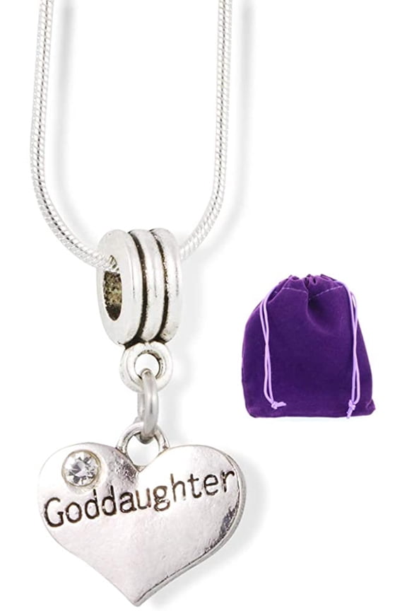 Goddaughter Necklace | Gifts from Godmother 100% Stainless Steel Necklace Pendant Godmother Gifts from Godchild Jewelry Jewlry Charm Accessories Stuff Gift for Men Women