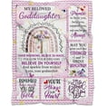 thumbnail image 1 of to My Goddaughter Throw Blanket Gift for Her, Goddaughter Gifts from Godmother Godfather, Baptism Gift for Goddaughter Godchild, Meaningful Gifts for Goddaughter Girls On Birthday Graduation, 1 of 1