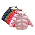 thumbnail image 1 of Godderr 1-5Y Kids Baby Boys Girls down Winter Jacket Breathable Comfortable Hooded Warm Cotton Coats with Zip and Pocket, 1 of 7
