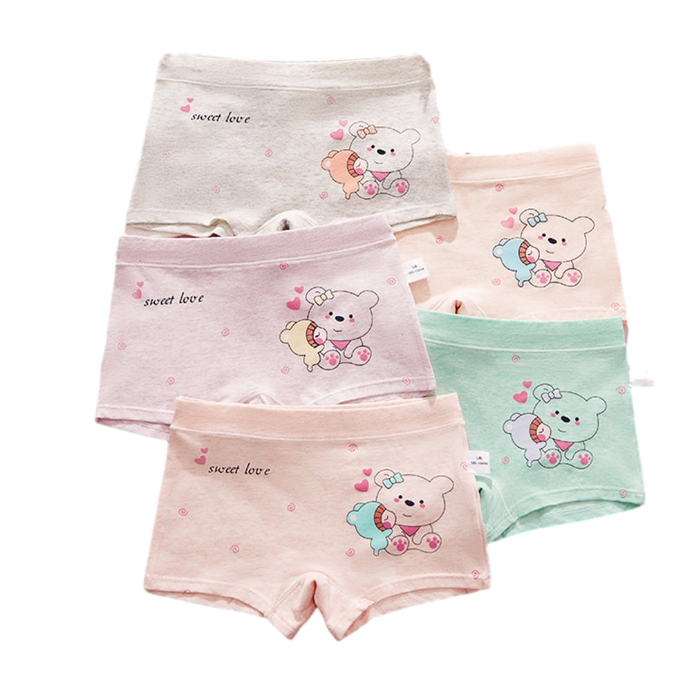 Godderr 10PCS Girls Boxers Briefs Underwear for Toddler Kids Cartoon