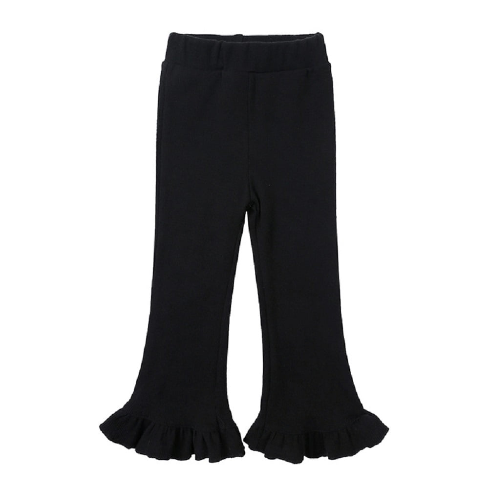 Godderr 12M8Y Toddler Girls Flare Pants Newborn Stretchy Flare Pants