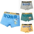 thumbnail image 1 of Godderr 2-18Y Toddler Boys Underwear for Kids 4PCS Soft Boxer Briefs Dinosaur Underwear Soft Breathable Baby Cotton Boxer Briefs, 1 of 5