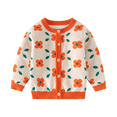 thumbnail image 1 of Godderr Girls Fall Knit Sweater Knitwear 2-7Y Sweet Skin-Friendly Knitted Cardigan Outwears Coats Floral Round-Neck Sweater for Toddler Kids, 1 of 8