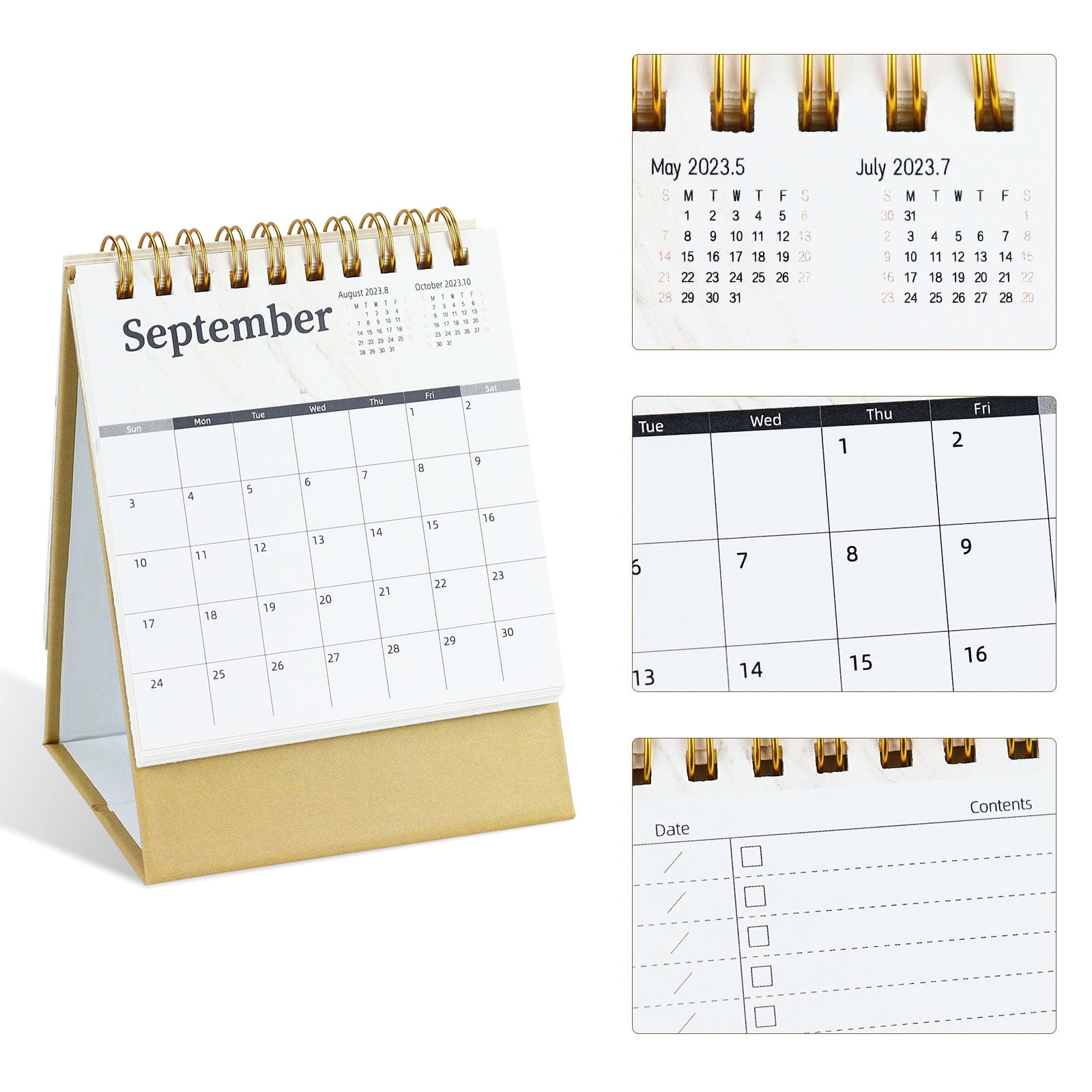 Godderr 2024 Calendar, Monthly Desktop Calendar Planner Perfect for Planning Mini Simple