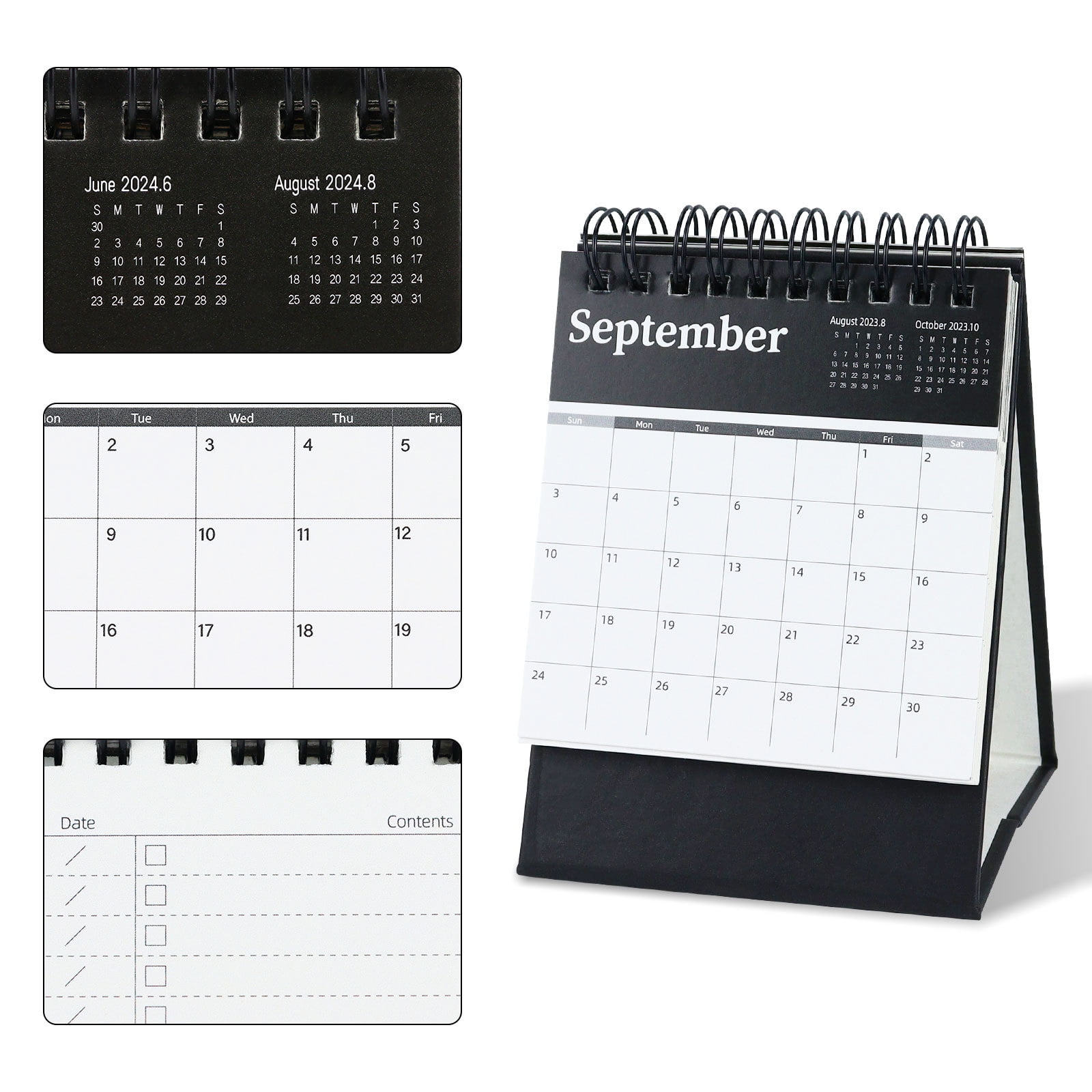 Godderr 2024 Calendar, Monthly Desktop Calendar Planner Perfect for Planning Mini Simple