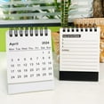 thumbnail image 1 of Godderr 2024 Mini Desk Calendar Calendar Notepad Desktop Decorations Desk Calendar 2PCS, 1 of 4