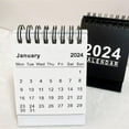 thumbnail image 1 of Godderr 2024 Mini Desk Calendar Calendar Notepad Desktop Decorations Desk Calendar 2PCS, 1 of 5