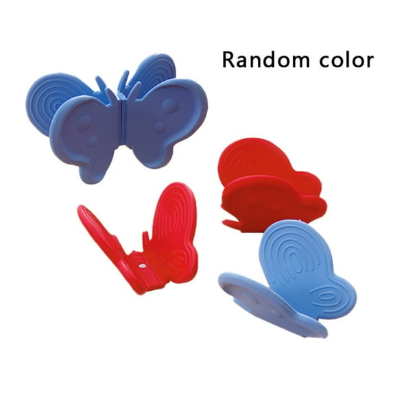 Godderr 2PCS Butterfly Anti-Scalding Plate Picker,Kitchen Anti-High-Temperature Dish Pads (Color Random)