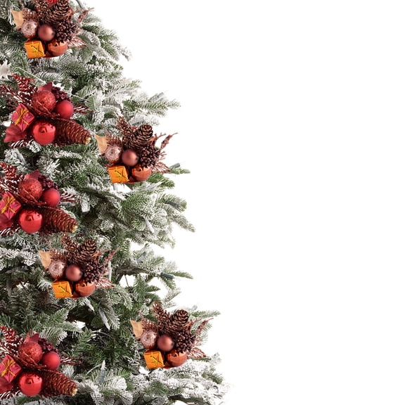 Godderr 2PCS Christmas Decoration Fake Spruce Pine Cones Pretty Christmas Sprigs Decorations for Christmas Crafts Party Festive Home Decor