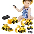 thumbnail image 1 of Godderr 2PCS Kids Toys Construction Vehicles Toys for Baby Toddler Engineering Car Toys Take Apart Toys Set, 1 of 5
