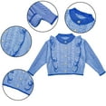 thumbnail image 1 of Godderr 3-12Y Girls Sweet Cardigan Sweaters Toddler Princess Knitwear Kids Lacey Breathable Knitted Sweaters, 1 of 7