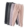 thumbnail image 1 of Godderr Kids Toddler Girls Fleece Leggings Pants Winter Warm Leggings Soft Length Pants for 3-12Y, 1 of 5