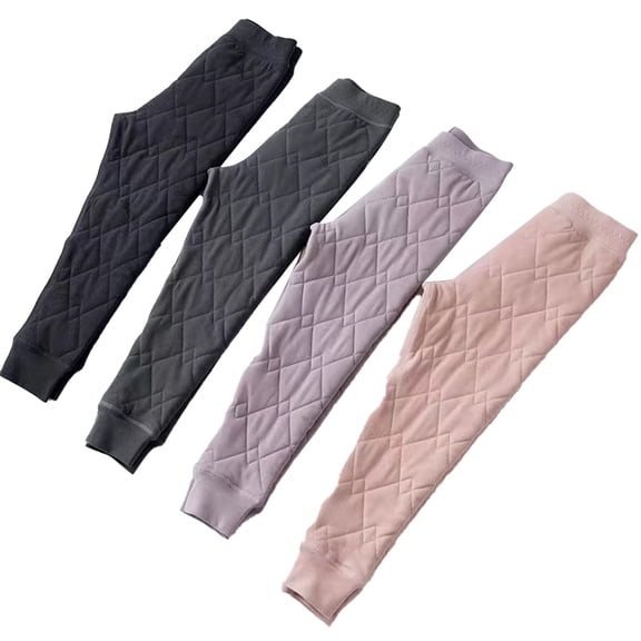 Godderr 3-12Y Girls Winter Leggings for Kids Fleece Cotton Pants Warm Leggings Soft Classic Pants