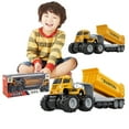 thumbnail image 1 of Godderr 3-7T Kids Baby Large Dump Truck Toys Boys Alloy Construction Car Models Toys Toddler Learning Building Gif, 1 of 8