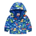 thumbnail image 1 of Godderr 3-8Y Toddler Hooded Outerwear Jacket for Boys Girls，print Cartoon Zippers Hooded Spring Fall Coats Kids Hooded Punching Jacket, 1 of 5
