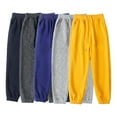 thumbnail image 1 of Godderr 4-12Y Boys Girls Sweatpants for Kids Toddler Solid Color Elastic Waist Casual Jogger Pants Autumn Spring Soft Workout Pants, 1 of 8
