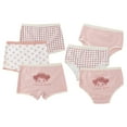 thumbnail image 1 of Godderr 4 Pack Toddler Girls Underwear Briefs 1-10T Kids Soft Comfort Panties Boxers Cute Pattern Four Corners Shorts, 1 of 9
