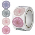 thumbnail image 1 of Godderr (500 Stickers/Roll) Rose Stickers Thank You Stickers Rose Packaging Box Sealing Sticker Greenery Labels Stickers, 1 of 5