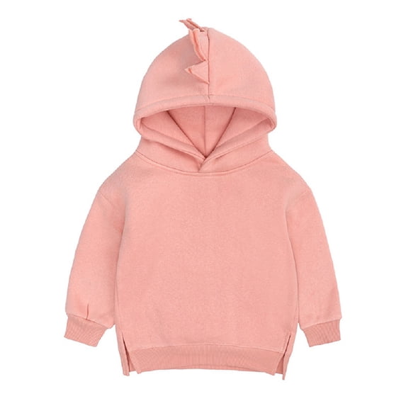 Godderr 6M-4Y Kids Toddler Baby Pullover Hoodie Sweatshirt for Boys Girls Fleece Dinosaur Jackets Newborn Solid color autumn style Sweatsuit