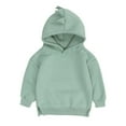 thumbnail image 1 of Godderr 6M-4Y Kids Toddler Baby Pullover Hoodie Sweatshirt for Boys Girls Fleece Dinosaur Jackets Newborn Solid color autumn style Sweatsuit, 1 of 6