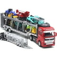 thumbnail image 1 of Godderr 7PCS Kids Toddler Toys Car Die-Casting Construction Toys Car Transporter Playsets Children's Toys Truck Alloy Metal Car Playsets for Boys and Girls 3-9 Years Old, 1 of 9
