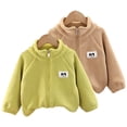 thumbnail image 1 of Godderr 9 Months-5 Years Old Boys Girls Cardigan Jacket Knit Top for Baby Toddler,Long Sleeved Winter Warm Loose Zipper Shirt Jacket, 1 of 6