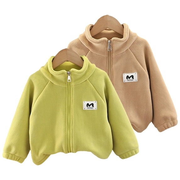 Godderr 9 Months-5 Years Old Boys Girls Cardigan Jacket Knit Top for Baby Toddler,Long Sleeved Winter Warm Loose Zipper Shirt Jacket
