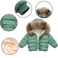 thumbnail image 1 of Godderr Baby Boys Girls Winter Down Cotton Jacket for Toddler Snowsuit Coat Warm Long Sleeve Jacket for 1-8Y, 1 of 5