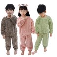 thumbnail image 1 of Godderr Baby Girls 2 Piece Warm Flannel Pjs Loungewear Toddler Fall Fleece Pajama Set Princess Sleepwear 12M-8Y Soft Tops Pants for Baby Kids, 1 of 9