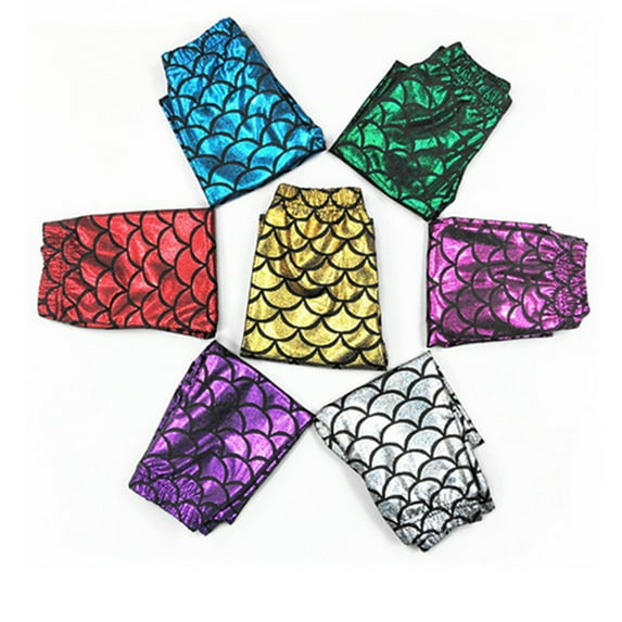 Godderr Baby Girls Fish Scale Leggings,Kids Slimming Leggings,Toddler Fashion Leggings,2-11 Years Old Leggings,Fall Winter Leggings