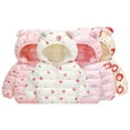 thumbnail image 1 of Godderr Baby Girls Warm Winter Coat with Hooded for Toddler Down Cotton Coat Jacket Cartoon Outerwear for 1-10Y, 1 of 5