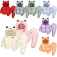 thumbnail image 1 of Godderr Baby Girls Winter Waterproof down Snowsuit Outfits Set 12M-5Y Toddler Boys Puffer Jackets and Snow Pants 2-Piece Hooded Snowsuit with Bear Ear, 1 of 9