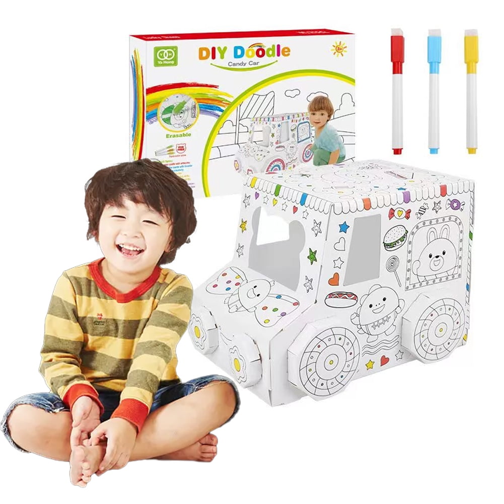 Graphat Toy Godderr Baby Kids 3D Cardboard Graffiti Toys DIY 3D Paper Graffiti ...