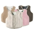 thumbnail image 1 of Godderr Baby Toddler Autumn Cotton Vest for Girls Boys Infant Warm Fleece Vest Outwear 9M-5Y Winter Sleeveless Jacket, 1 of 8