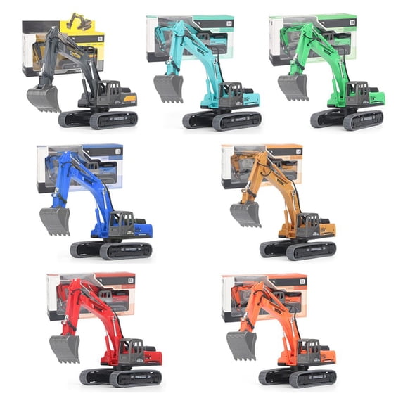 Godderr Boy Car Toy Role-Playing Engineering Car Plastic Simulation Excavator Educational Kid Toy