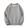 thumbnail image 1 of Godderr Boys' Crewneck Thin Sweatshirt Girls Sport Long Sleeve Cotton Pullover Tops Kids Toddler Solid T-Shirt Top, 1 of 6
