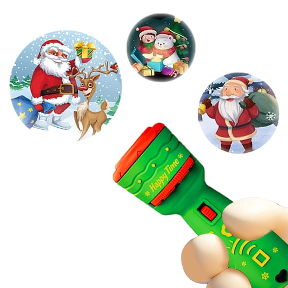 Godderr Boys Girls Christmas Flashlight Toys,Kids Toddler Projector Flashlight Toys,Baby Flashlight Recognition Chart Holiday Gift Toys for 3+ Years