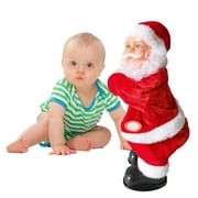 Godderr Boys Girls Electric Santa Claus Toys Kids Toddler Twerking Santa Toys Plush Claus Musical Toys Christmas Gift Toys