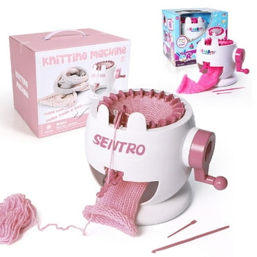 Godderr Boys Girls Hand Knitting Machine Knitting Toy Scarf Cap Sweater Wool Loom for 22 Pin Trumpet