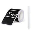 thumbnail image 1 of Godderr Chalkboard Labels Stickers，reusable and Waterproof Chalk Labels Blackboard Stickers 2 Rolls (120 Stickers/Roll), 1 of 6