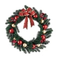 thumbnail image 1 of Godderr Christmas Wreath Pe Branches LED Lights Simulation Garland Door Hanging Window Decoration, 1 of 5