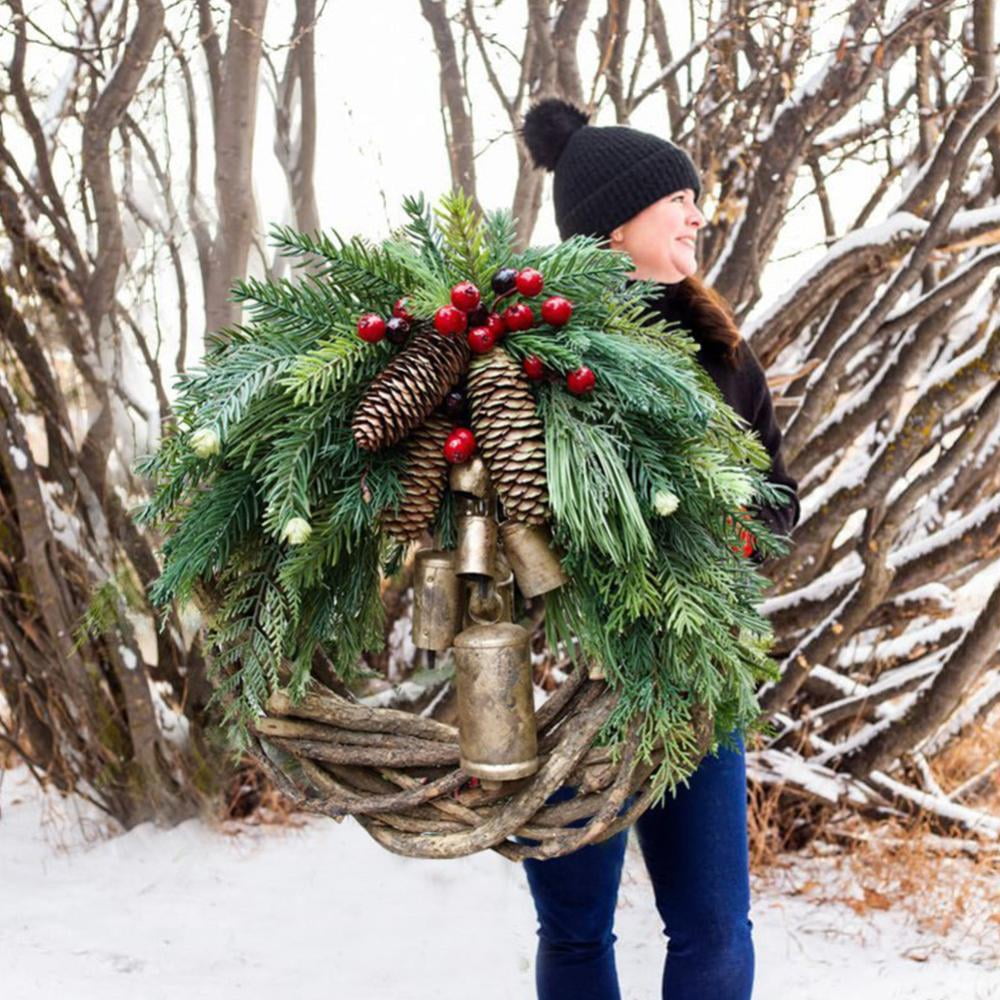 Godderr Christmas Wreaths For Front Door Decorating Christmas Farmhouse