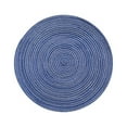 thumbnail image 1 of Godderr Cotton Yarn Placemat, Round Woven Insulated Placemat, Vintage Color, Home Placemat Blue 14.2in, 1 of 6