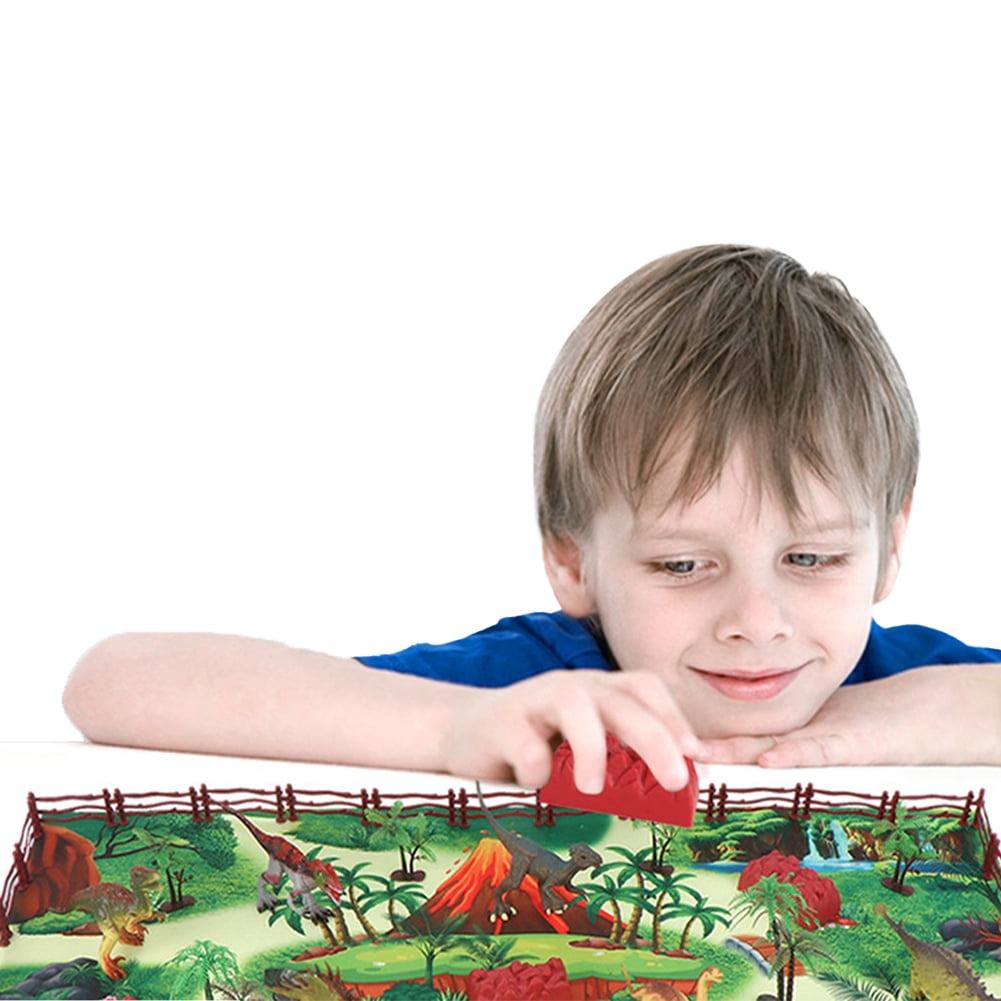 Godderr Dinosaur Toys for Toddlers Ages 3-6 Years Old with Play Mat ...