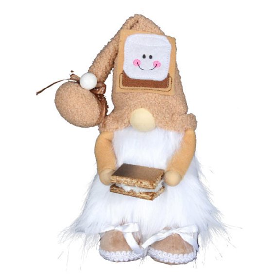 Godderr Faceless Doll Ornament Decorative Thick Beard Great Dairy Cow Bell Plush Gnome Dwarf Doll