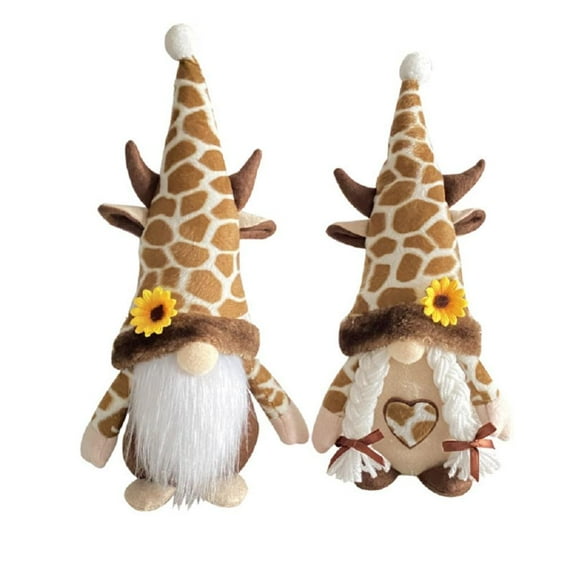 Godderr Giraffe Gnomes Plush Decorations, Home Decor Faceless Doll Decorative