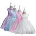 thumbnail image 1 of Godderr Girls Princess Dress for Kids Toddler 2-12Y Baby Tulle Bridesmaid Dress Wedding Dance Party Pageant Communion Princess Gowns Sleeveless Formal Dresses, 1 of 7