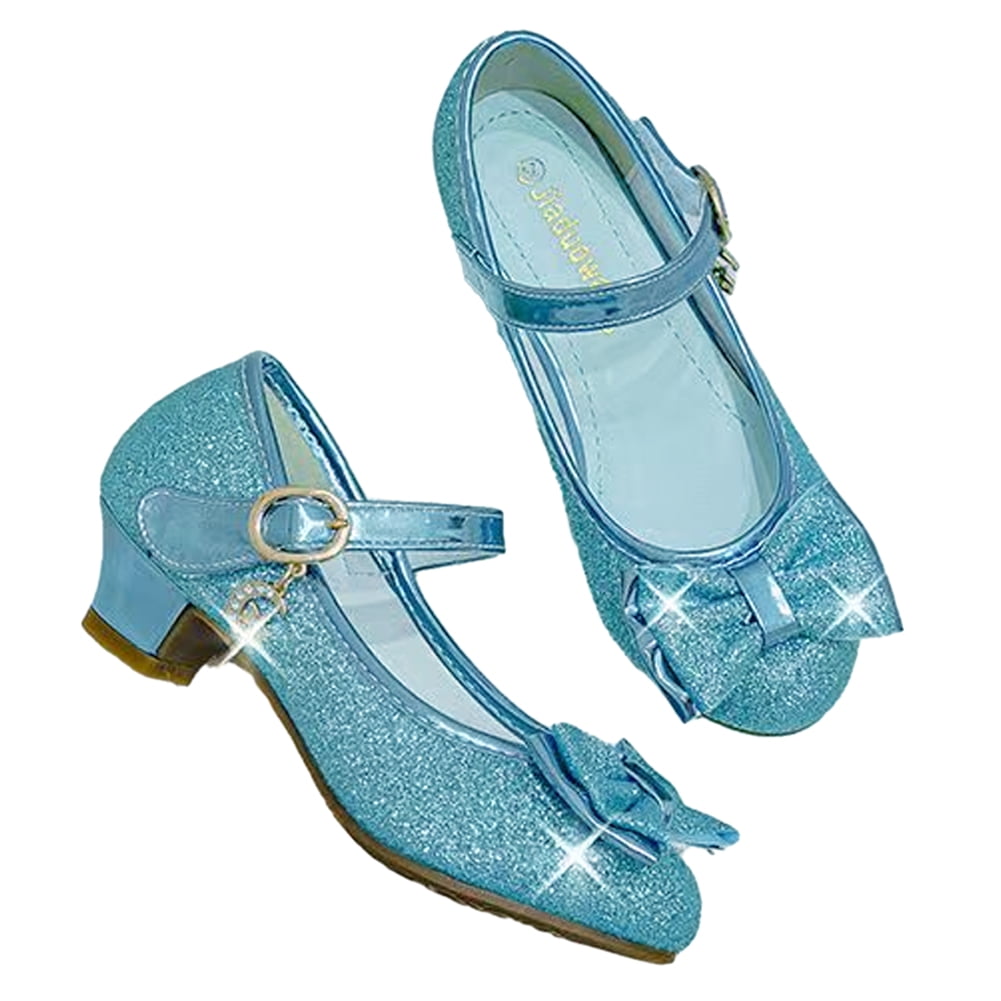 Godderr Kid Toddler Girls Bow Dress Shoes Princess High Heels Party godderr-kid-toddler-girls-bow-dress-shoes-princess-high-heels-party